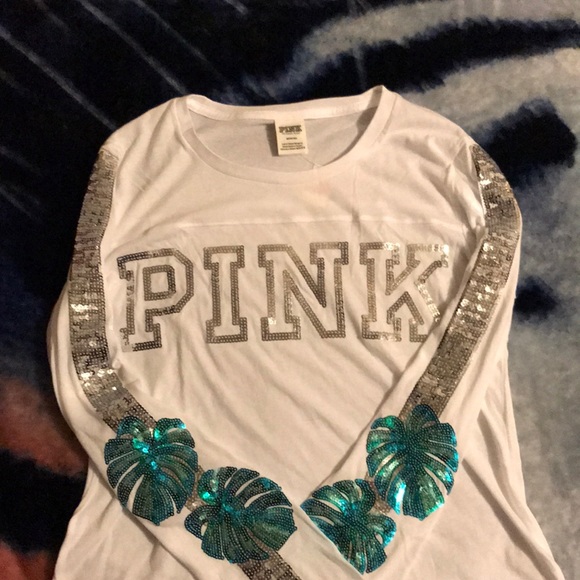 PINK Victoria's Secret Tops - VS Pink bling shirt